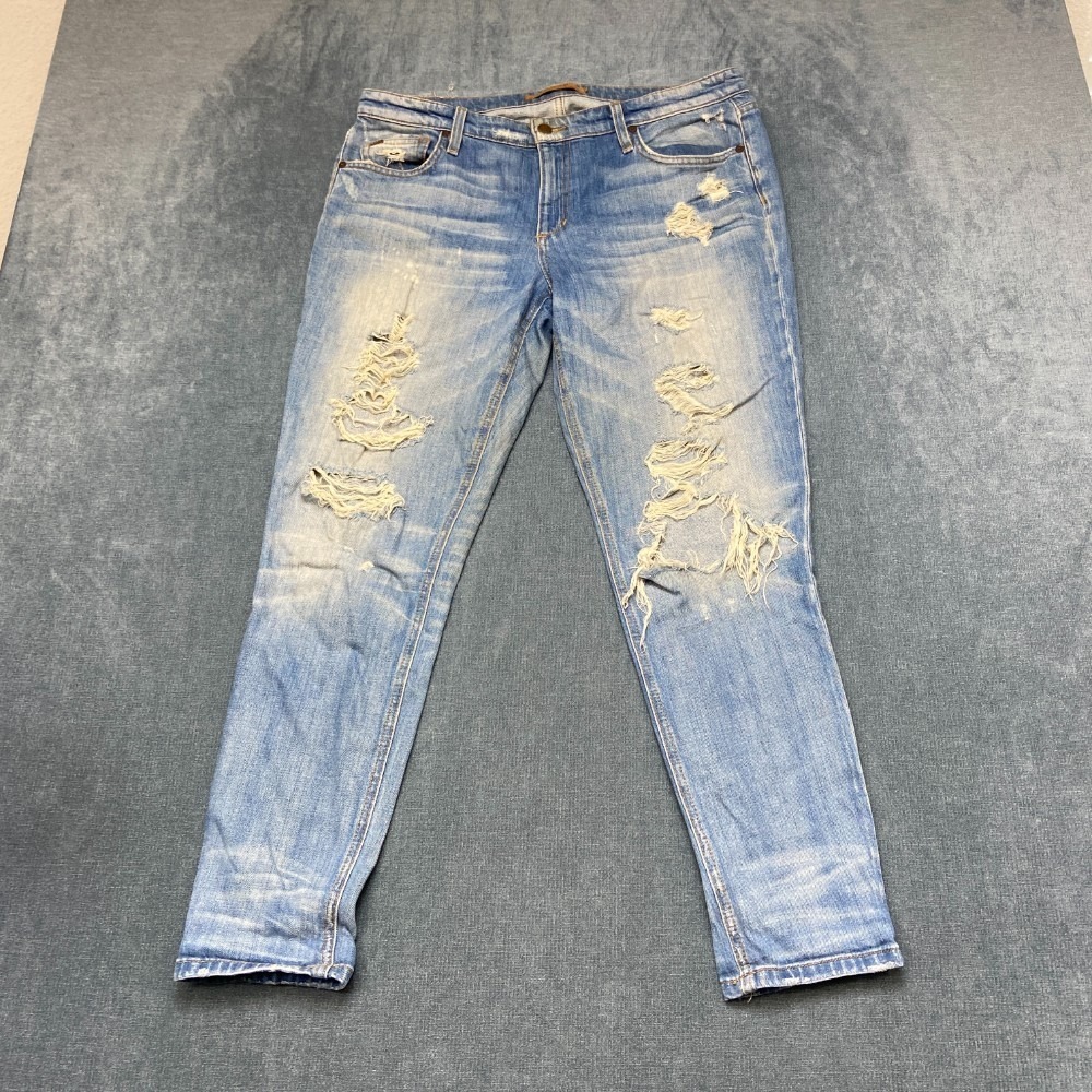 Joe's Jeans Collector's Edition Billie Ankle Boyfriend Womens Blue 30 Cotton